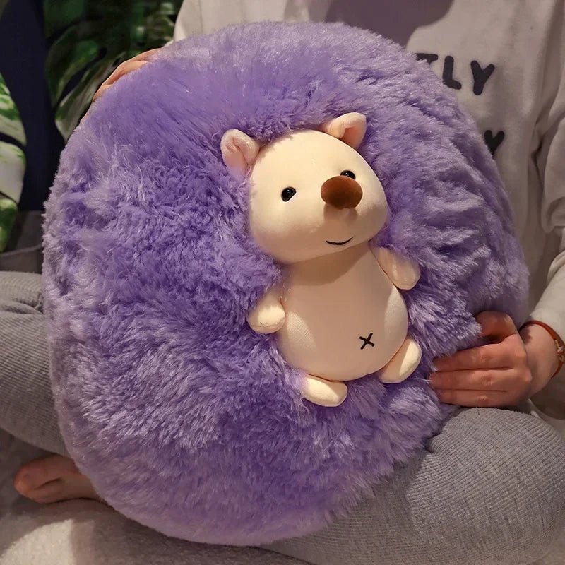 Adorable Fluffy Hedgehog Plush Toy