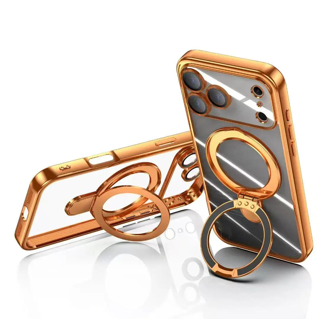 Neu eingetroffen: Handyhülle mit vier stoßfesten Luftpolsterecken und unsichtbarem Ringständer für iPhone 17 / 16 / 15 / 14