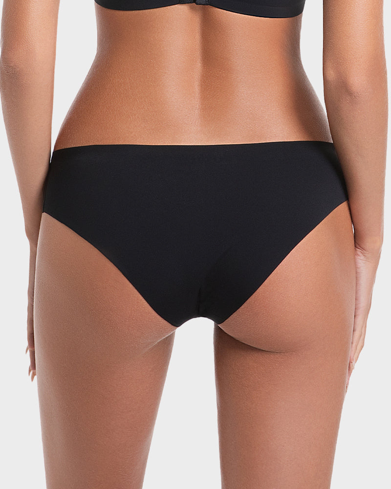 Seamless Ice-Silk Low-Rise Panties for Women (5 Pack)