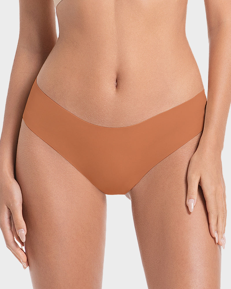 Seamless Ice-Silk Low-Rise Panties for Women (5 Pack)