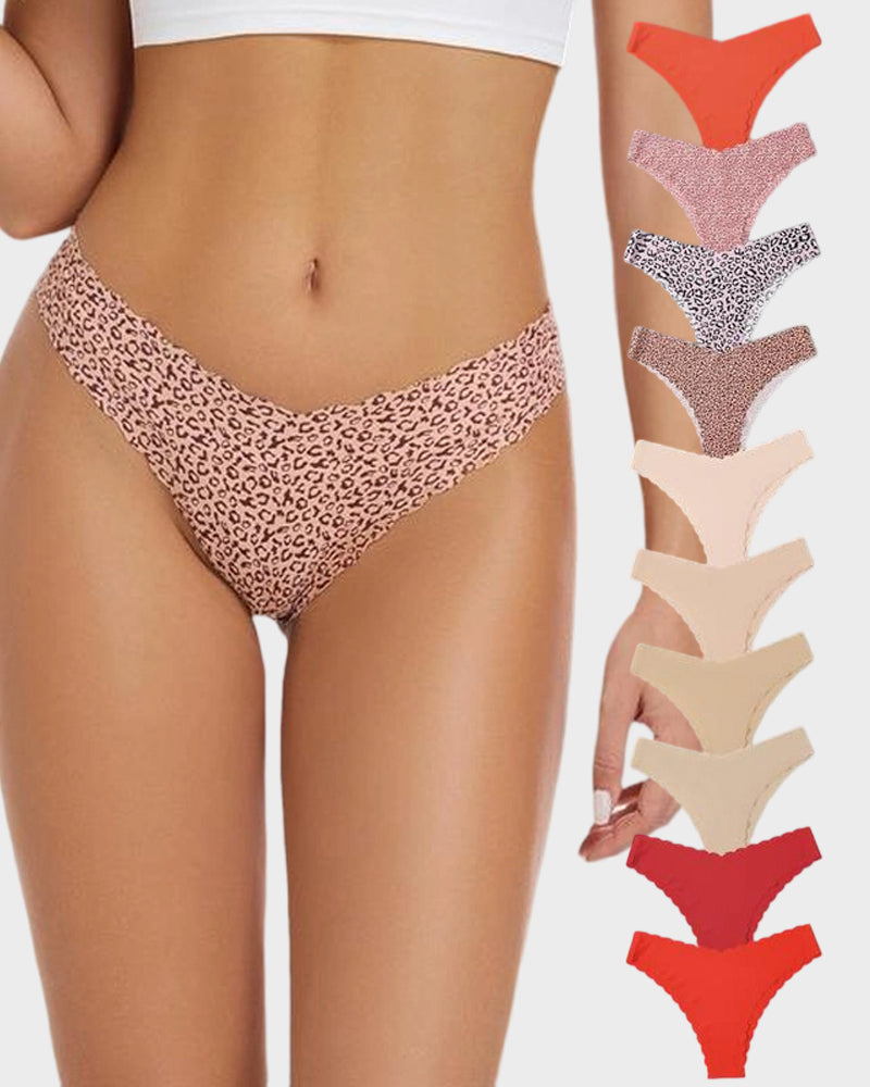 Nahtlose Panties mit Wellenkante (10er-Pack)