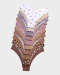 Nahtlose Panties mit Wellenkante (10er-Pack)
