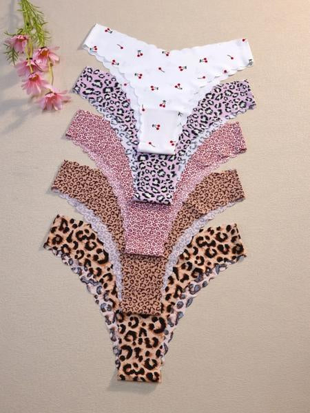Nahtlose Panties mit Wellenkante (10er-Pack)
