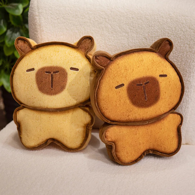 Adorable Toasted Capybara Bread Plushies
