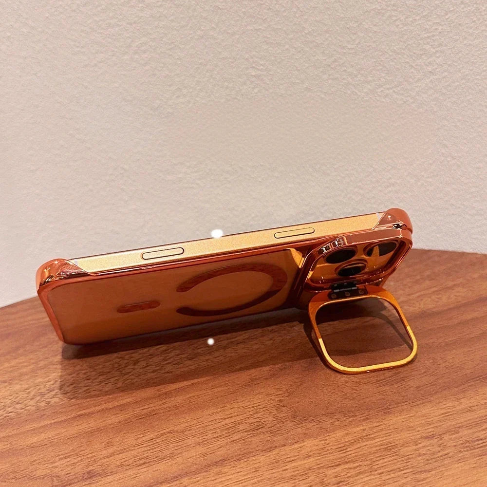 Luxury Plating Broderless Ultra Thin Magsafe Case for iPhone 17 /16 /15 /14