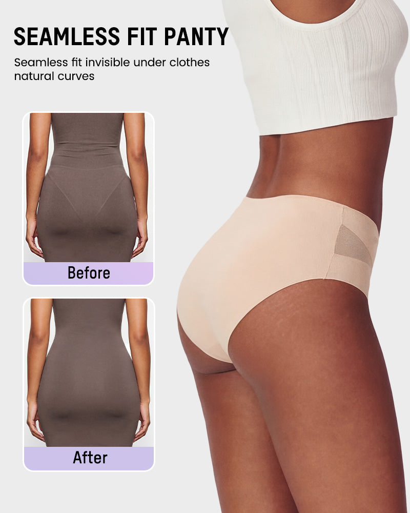 Sexy Seamless Mesh Cutout Panty (5 Pack)