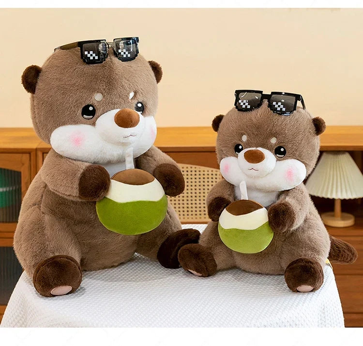 Charming Coconut Otter Plush Toy