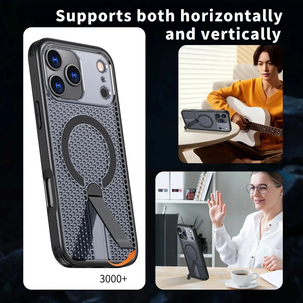 Magnetic Case Anti-drop Heat Dissipation Protective Cover for iPhone 17-18