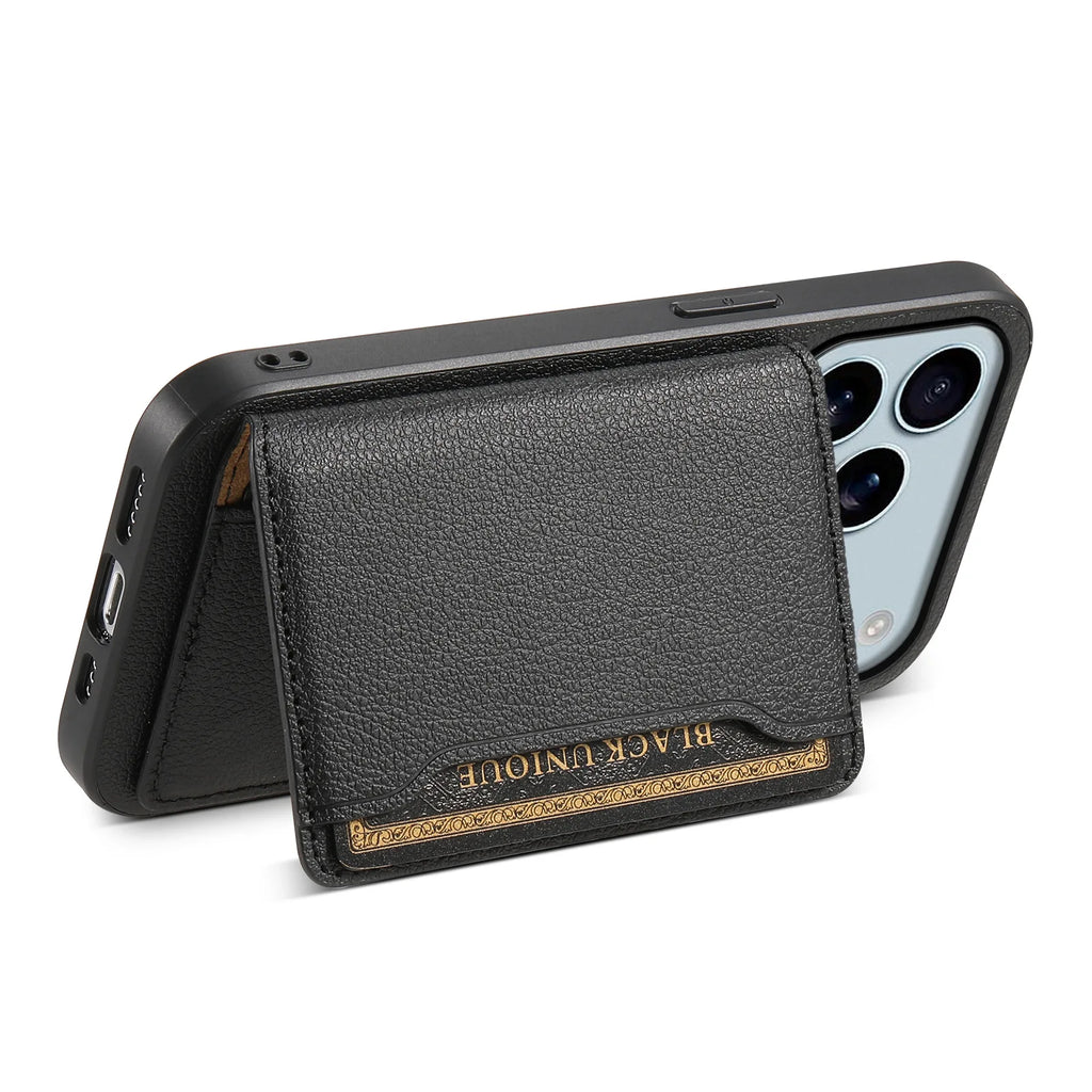 Leather Phone Case Magnetic Card Holder For iPhone 17 / 16 / 15 /14