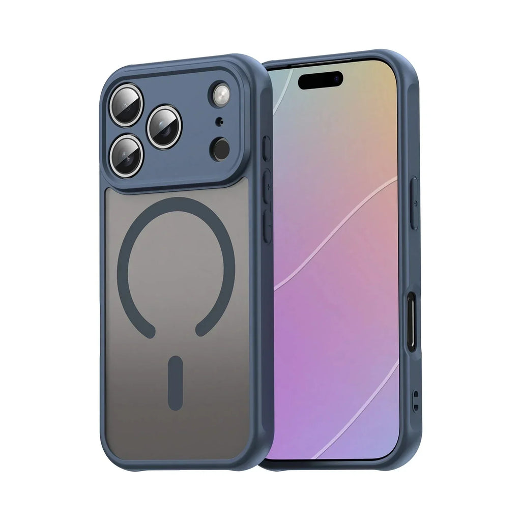 Shockproof Skin feel Matte Translucent Magnetic Case For iPhone 12-18 Pro & Pro Max