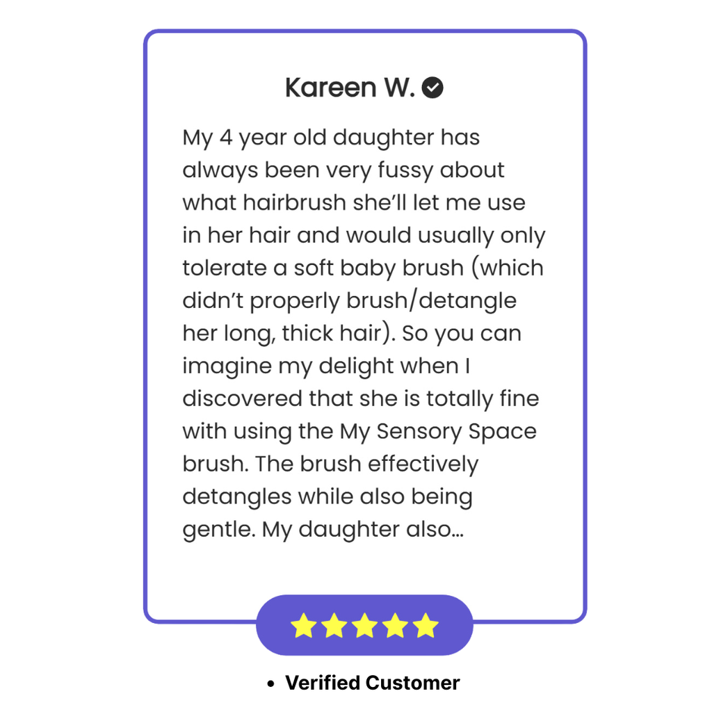 Sensory Hairbrush Pastel Paradise