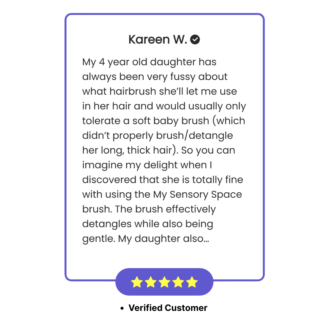Sensory Hairbrush - Rainbow