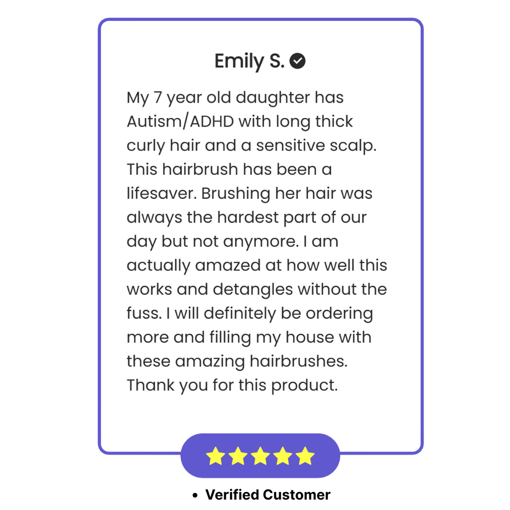 Sensory Hairbrush - Rainbow