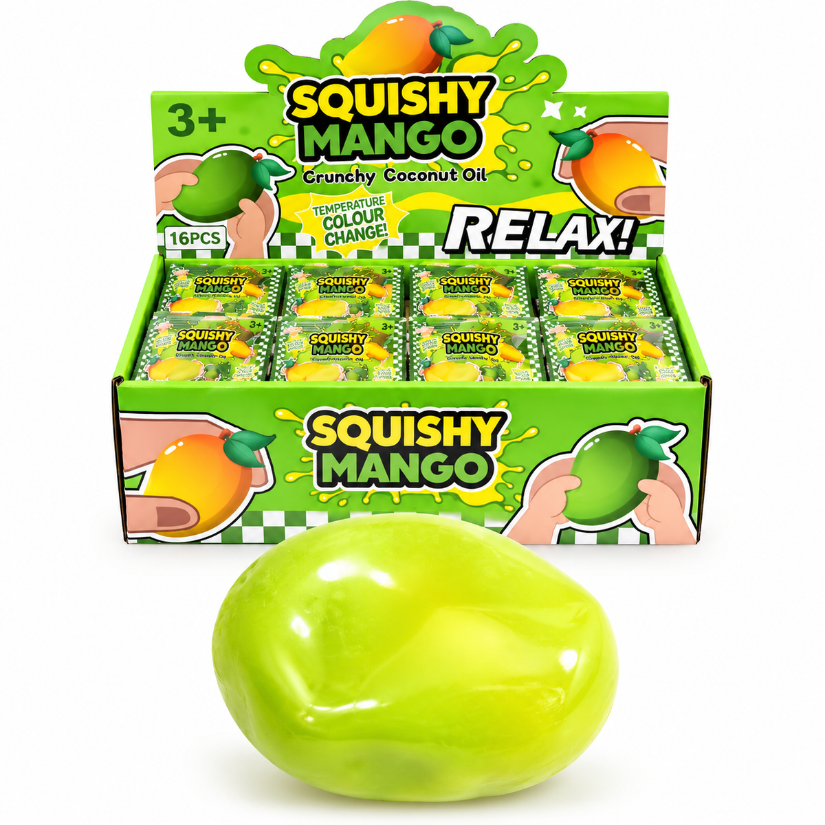 Colour Change Crunchy Slushy Mango Squishy
