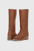 Fenella | Klassische kniehohe Stiefel mit Absatz