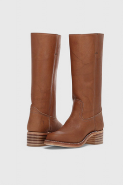 Fenella | Klassische kniehohe Stiefel mit Absatz