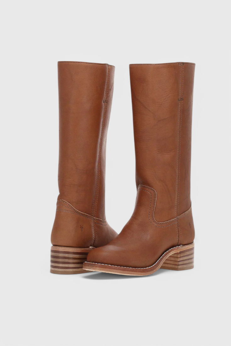 Fenella | Klassische kniehohe Stiefel mit Absatz