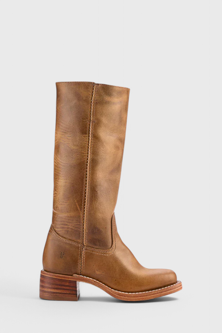 Fenella | Klassische kniehohe Stiefel mit Absatz