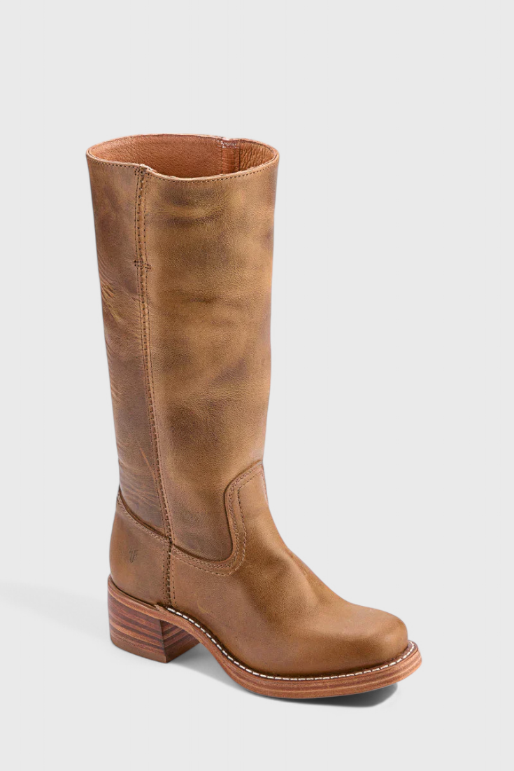 Fenella | Klassische kniehohe Stiefel mit Absatz