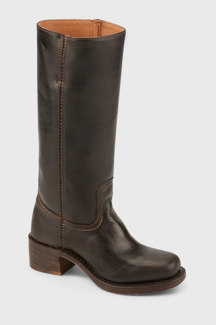 Fenella | Klassische kniehohe Stiefel mit Absatz