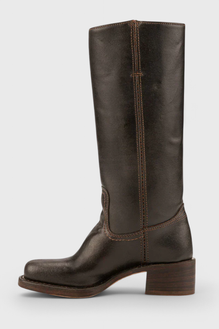 Fenella | Klassische kniehohe Stiefel mit Absatz