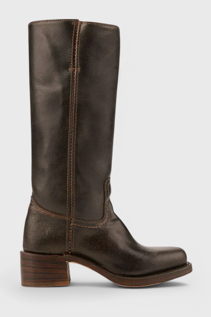 Fenella | Klassische kniehohe Stiefel mit Absatz