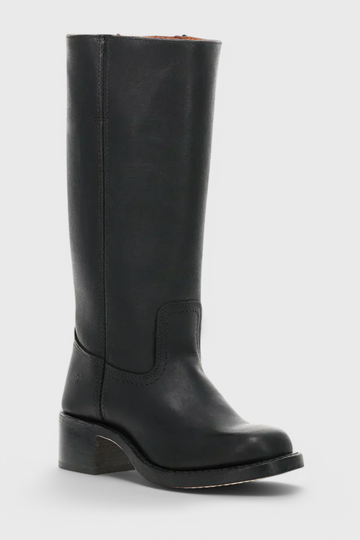Fenella | Klassische kniehohe Stiefel mit Absatz