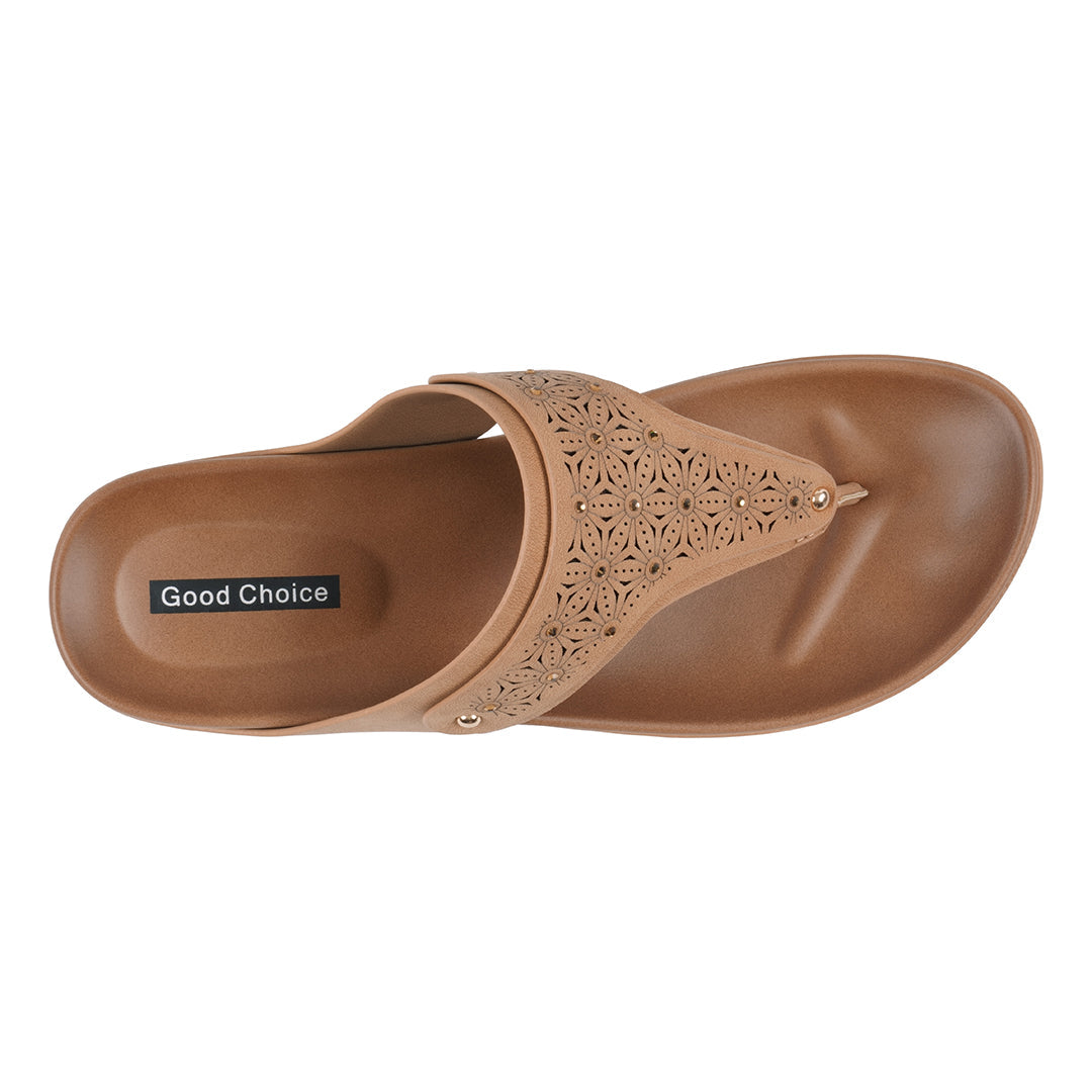 Women's Tani Tan Thong Wedge Sandals