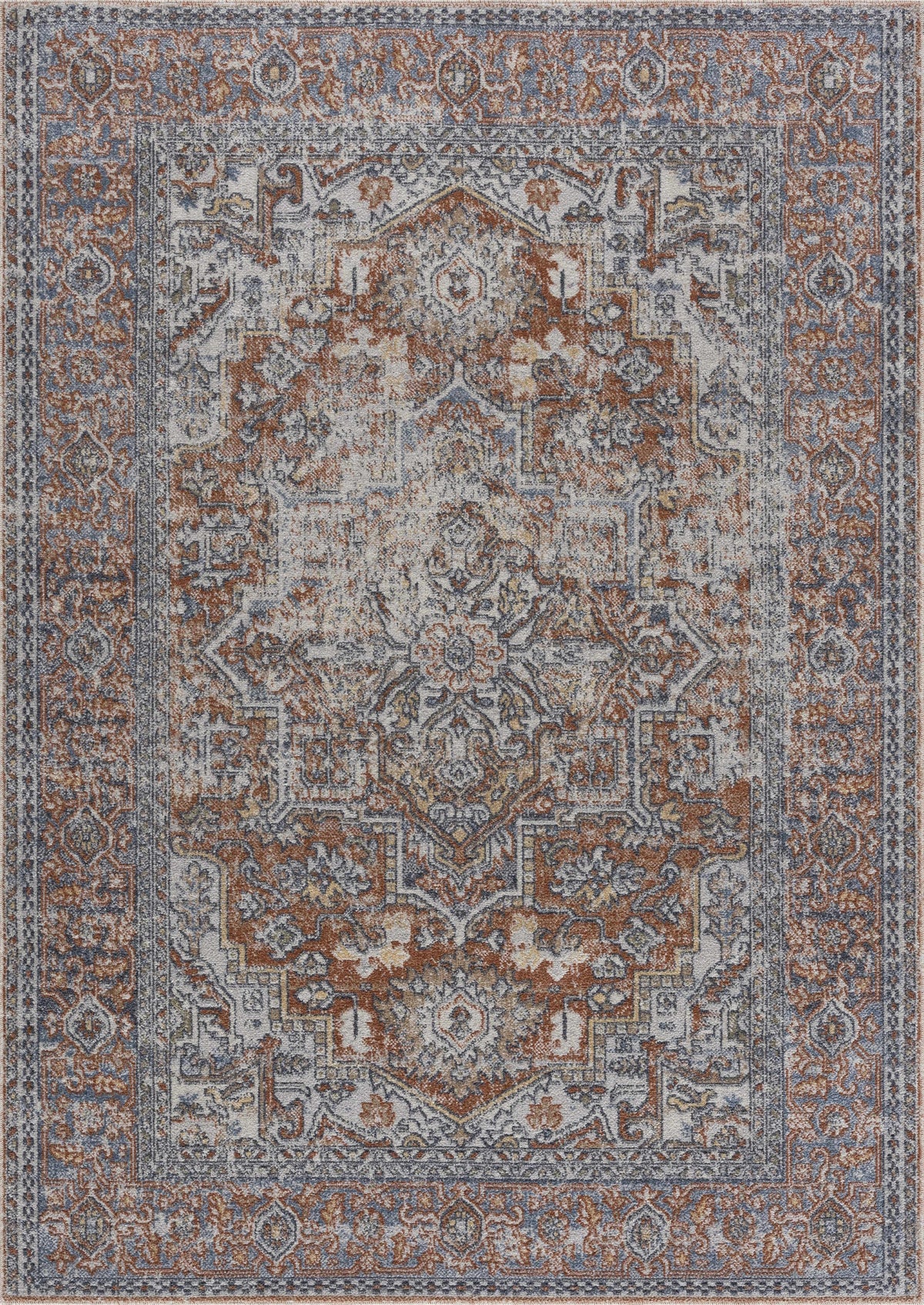 Aila Traditional Design Washable Rug - Clearance