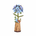 Robotime Rowood Blue Hydrangea DIY Wooden Flower 3D Puzzle TW141
