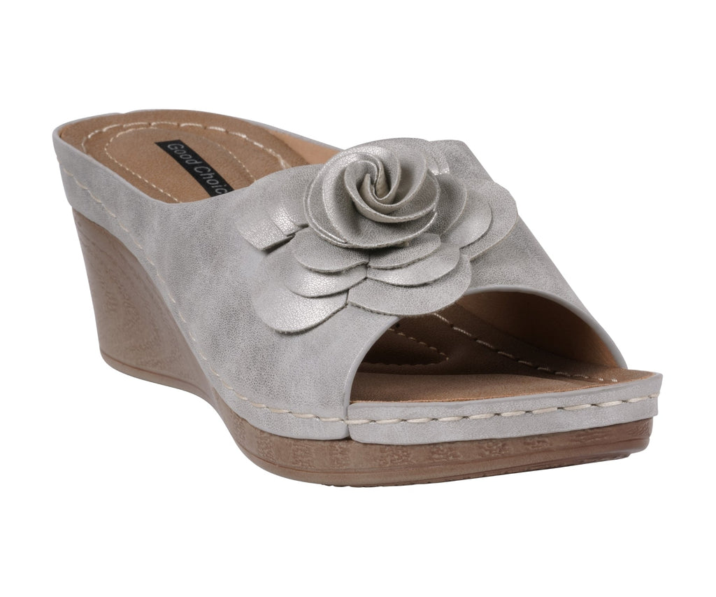 Women's Tokyo Silver Wedge Sandals
