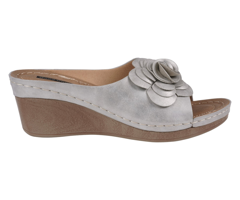 Women's Tokyo Silver Wedge Sandals