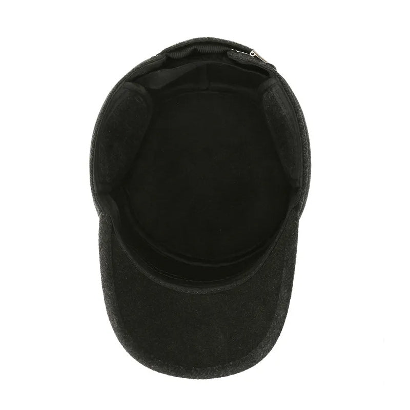 Woolen Army Military Cap Winter Adjustable