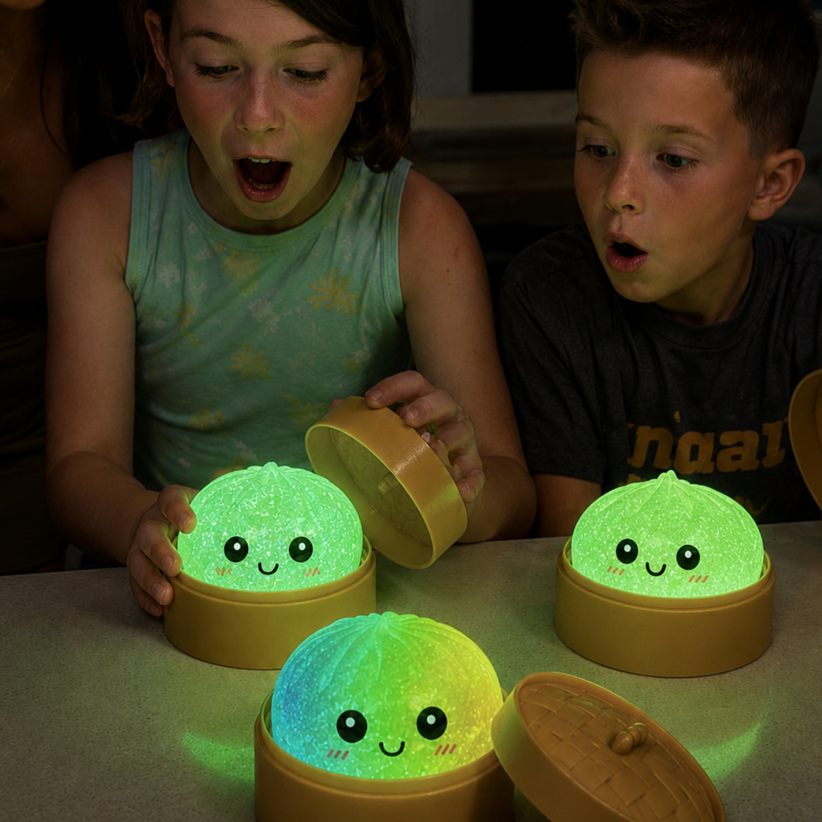 Mystery Viral Dumpling Squishy - Glow in the Dark