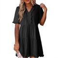 Evangeline | Casual V-Neck Mini Dress