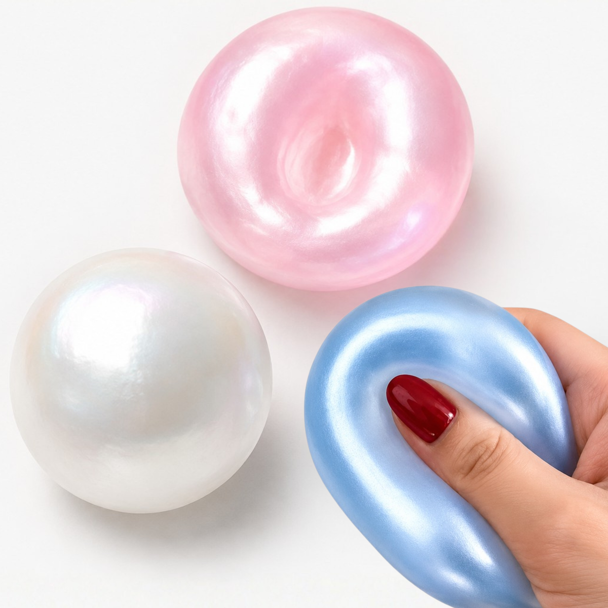 Coconut Oil Pearl Shimmer Squishy