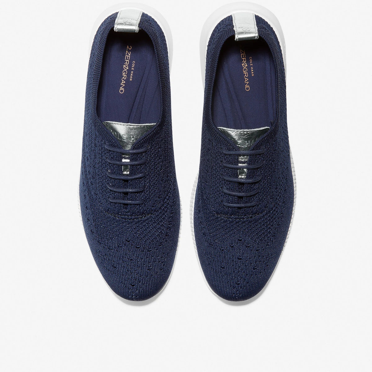 Cole Haan Women's 2.Zerøgrand Stitchlite Wingtip Oxford in Marine Blue