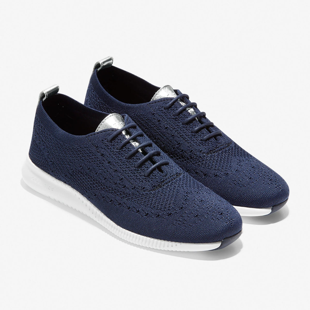 Cole Haan Women's 2.Zerøgrand Stitchlite Wingtip Oxford in Marine Blue