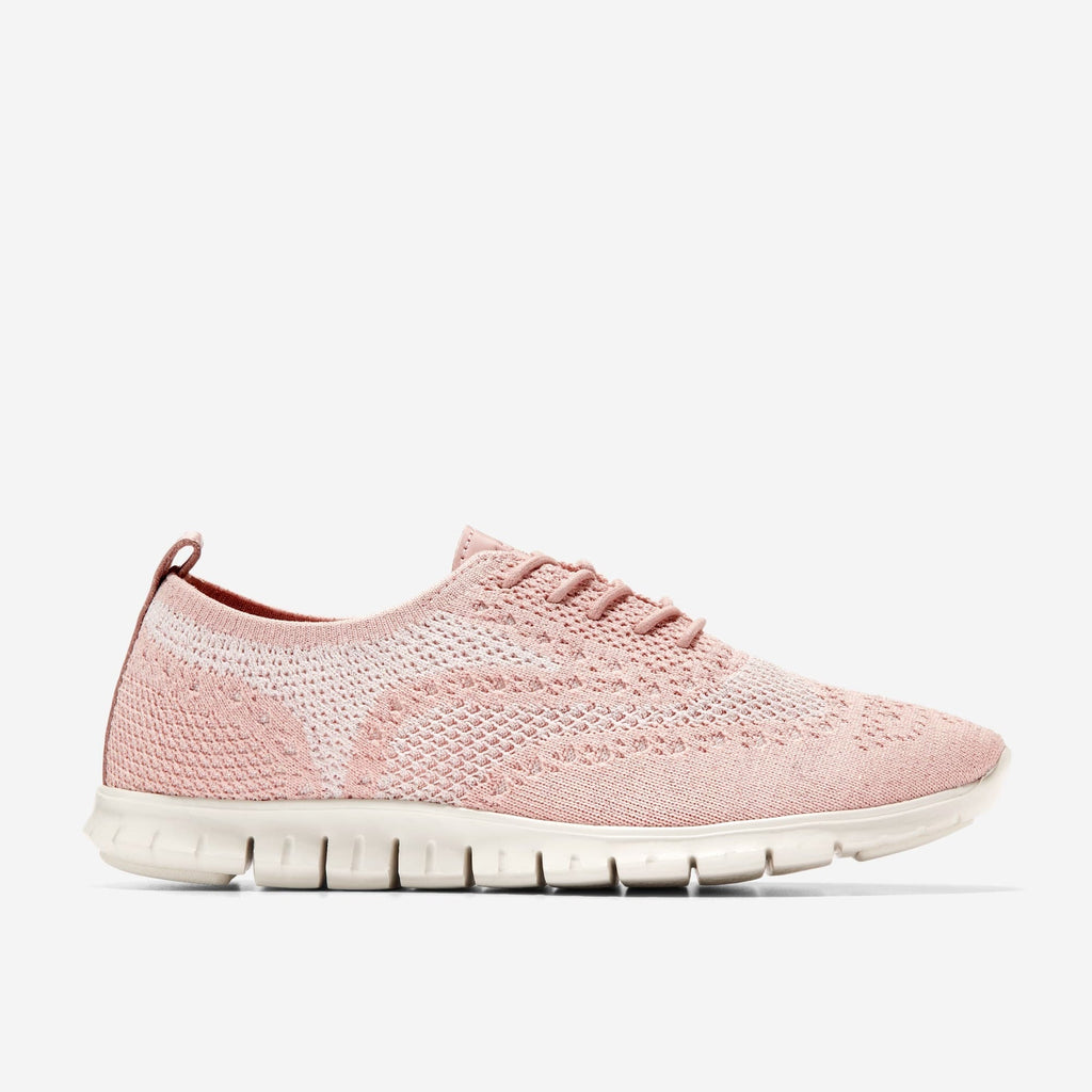 Cole Haan Women's Zerøgrand Stitchlite Oxford in Rose Smoke-silver Peony