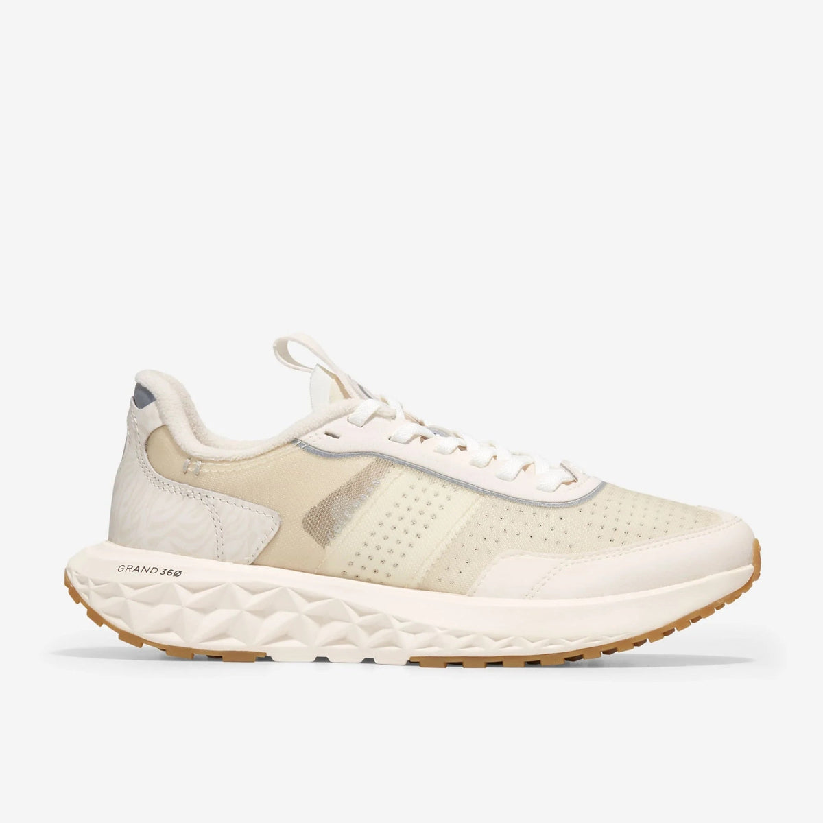 Cole Haan Women's Zerøgrand Outpace 3 in Ivory/Egret/Ivory- Wide Width