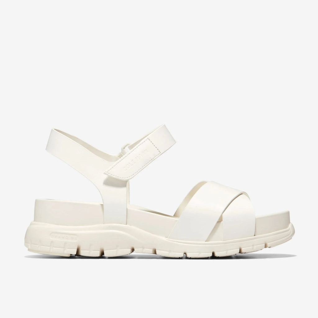 Cole Haan Womens ZerØgrand Crisscross Sandal - Egret
