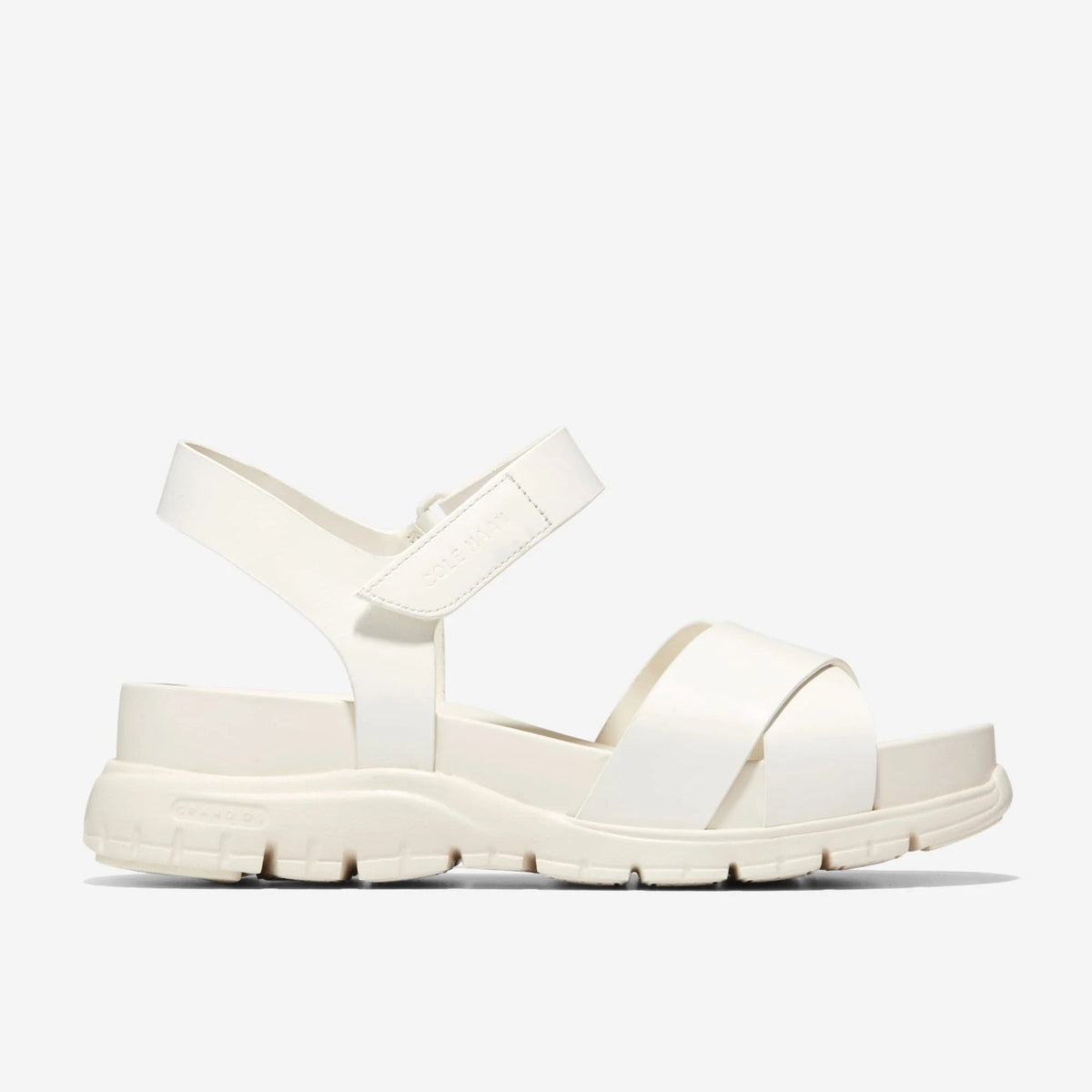 Cole Haan Womens ZerØgrand Crisscross Sandal - Egret