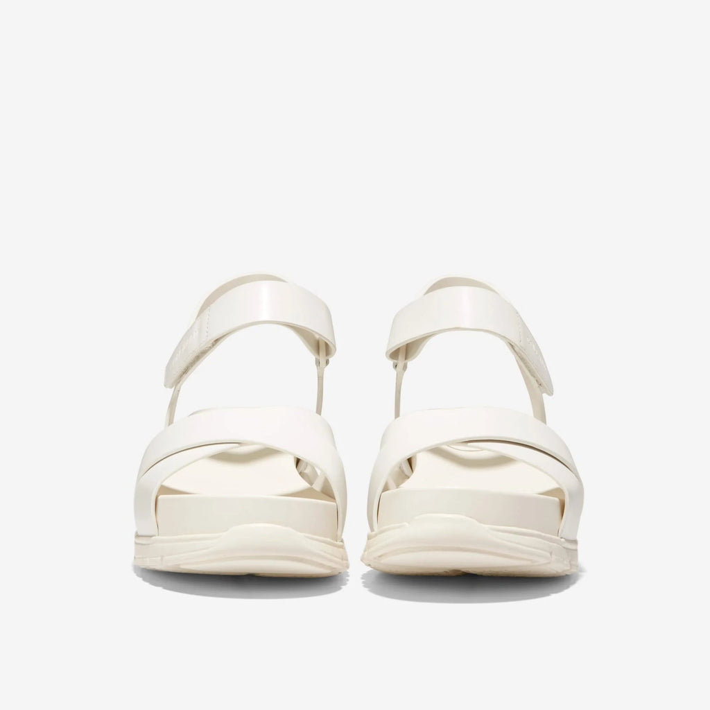 Cole Haan Womens ZerØgrand Crisscross Sandal - Egret
