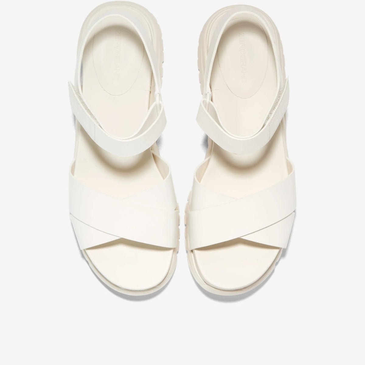 Cole Haan Womens ZerØgrand Crisscross Sandal - Egret