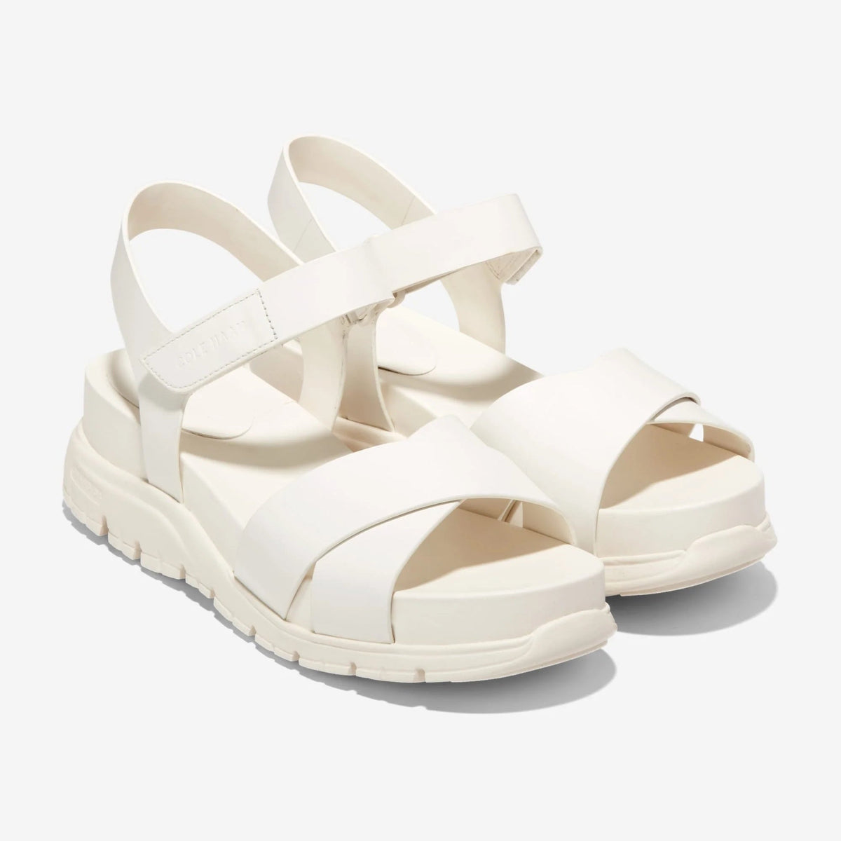 Cole Haan Womens ZerØgrand Crisscross Sandal - Egret