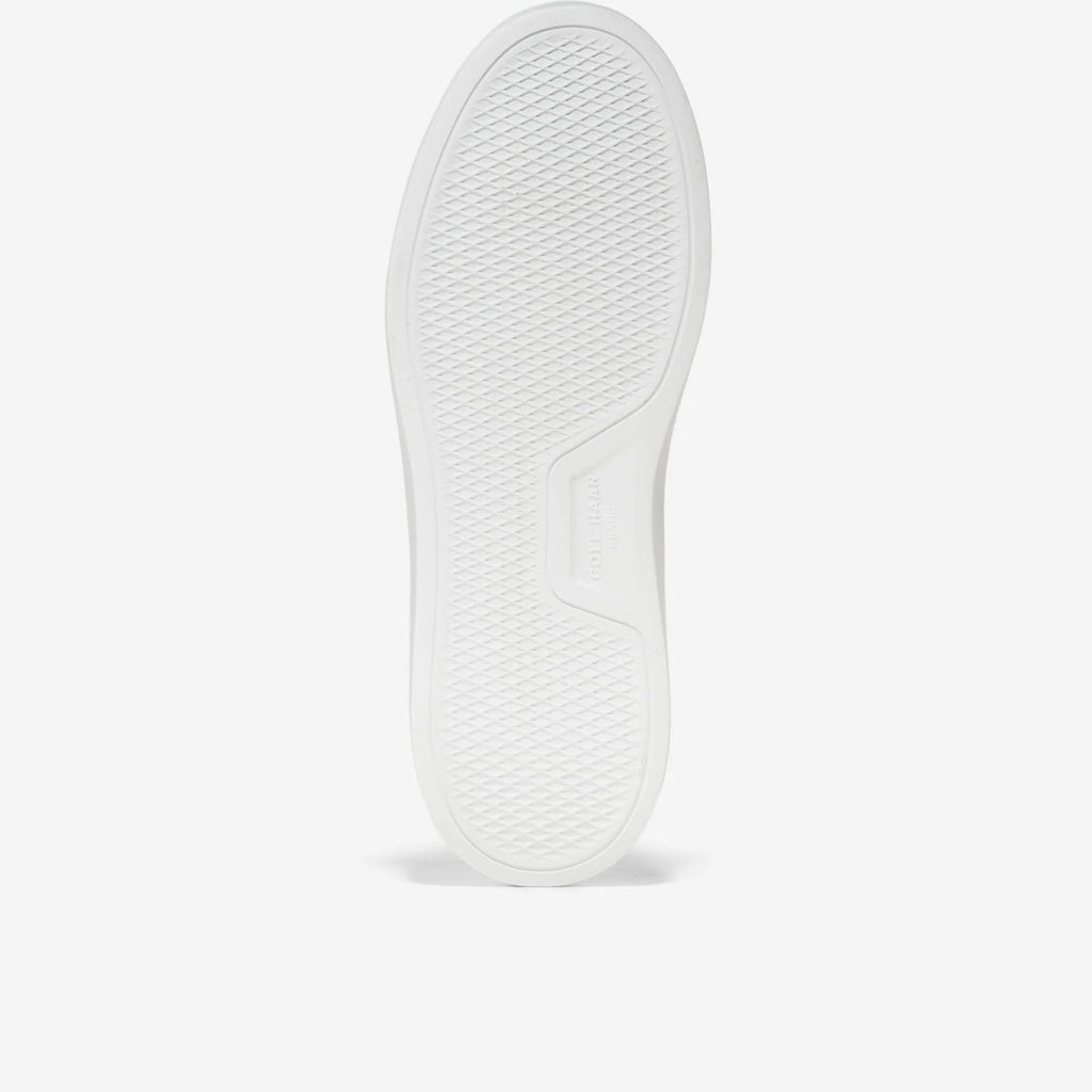 Cole Haan Women's GrandPro Rally Canvas T-Toe Sneaker in Monogram Denim Jacquard/Optic White - Wide Width