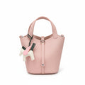 Blush Pink Mini Bucket Bag with Pegasus Charm