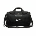 Men's Black Sports Duffle Gym Bag with Shoulder Strap & Ventilated Pocket