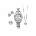 Silver Crystal Watch & Jewellery Gift Set