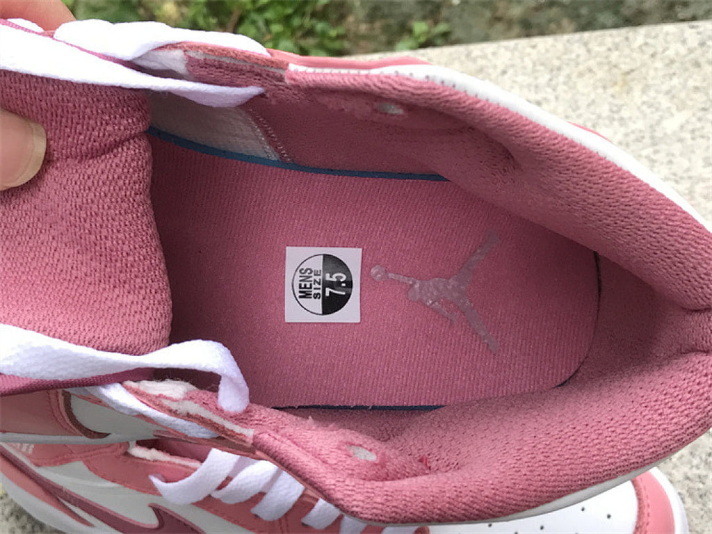 Air Jordan 1 Mid – Desert Berry Pink White Women's